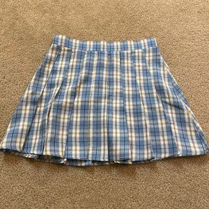 Plaid Pleated Skirt